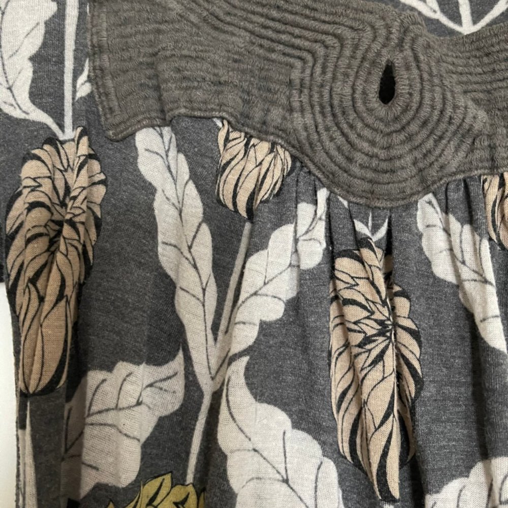 Language Grey Patterned Top - Picture 2 of 3